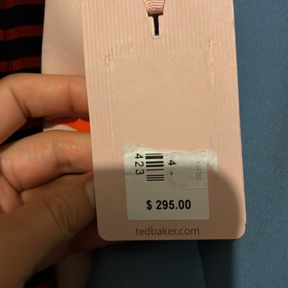 NWT Ted Baker Floral Scalloped Hem Dress size US 10 - Picture 11 of 11